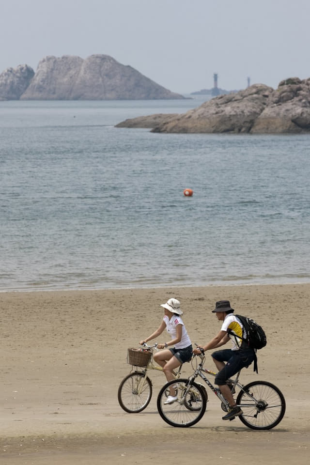 선유도와 주변 섬들은 자전거를 타기에 안성맞춤이다.